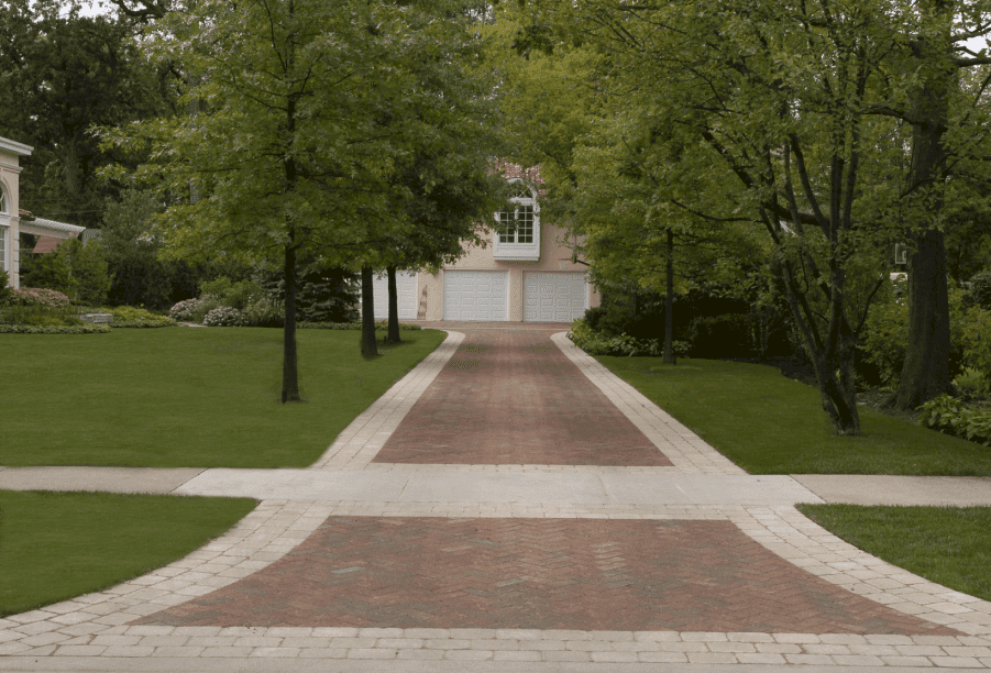 Kinilworth concrete paver driveway