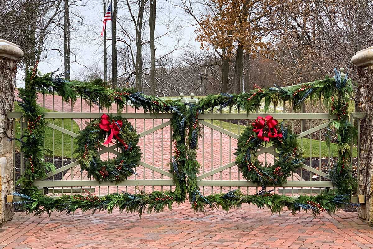 Decorated Front Entry Gate