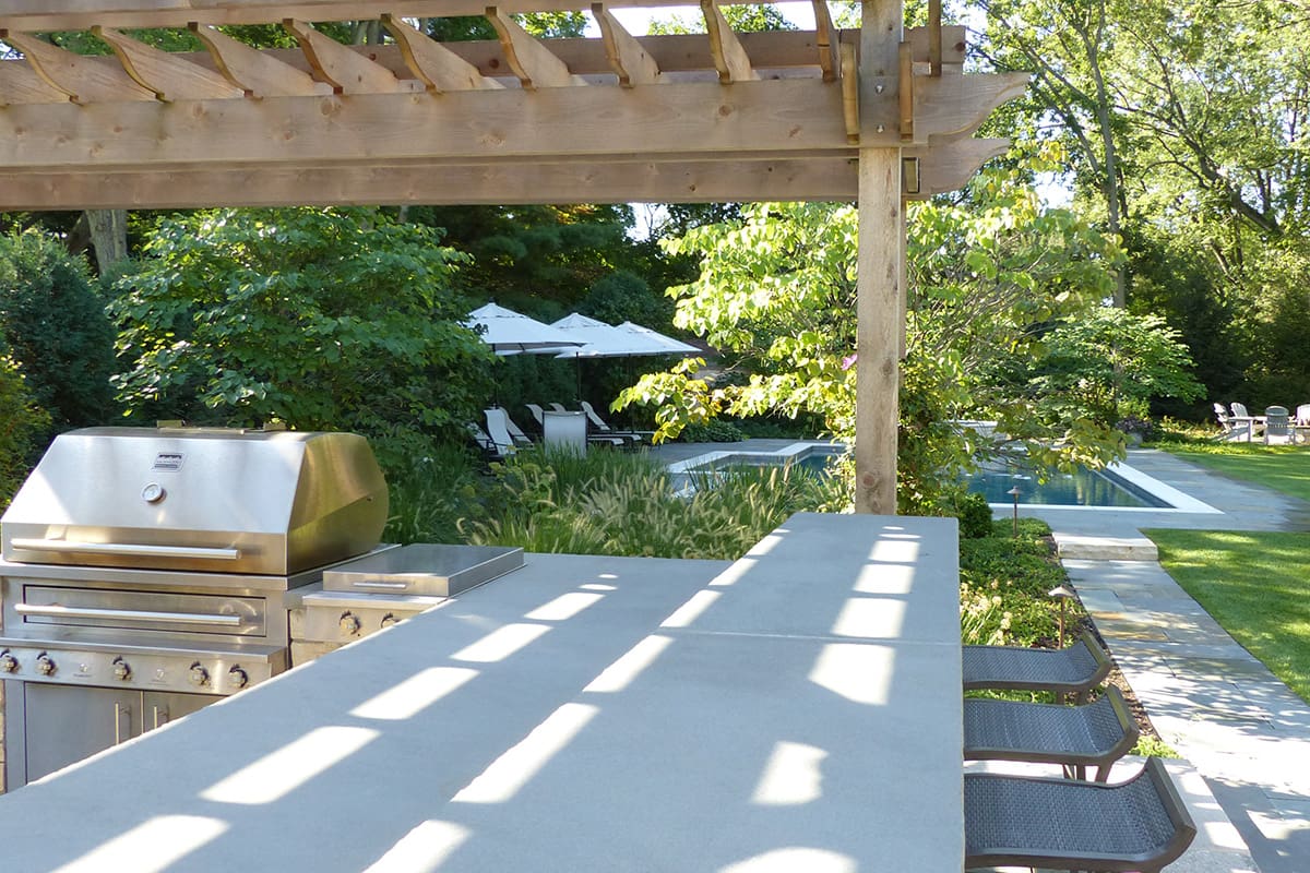 outdoor kitchen bar top