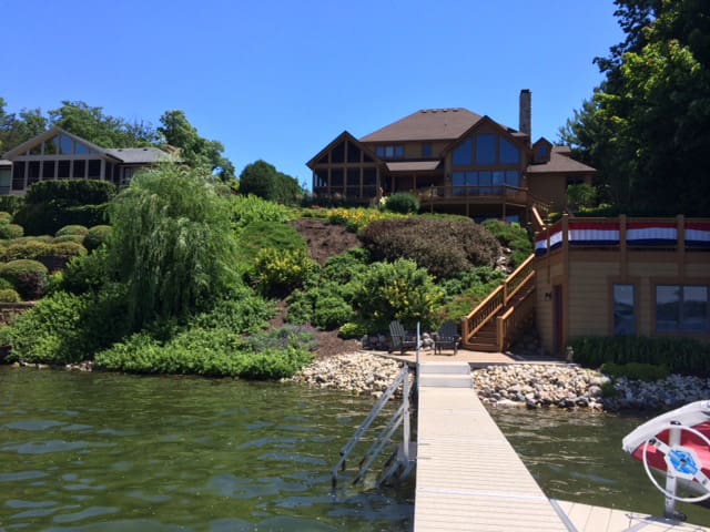 before photo of twin lakes hillside